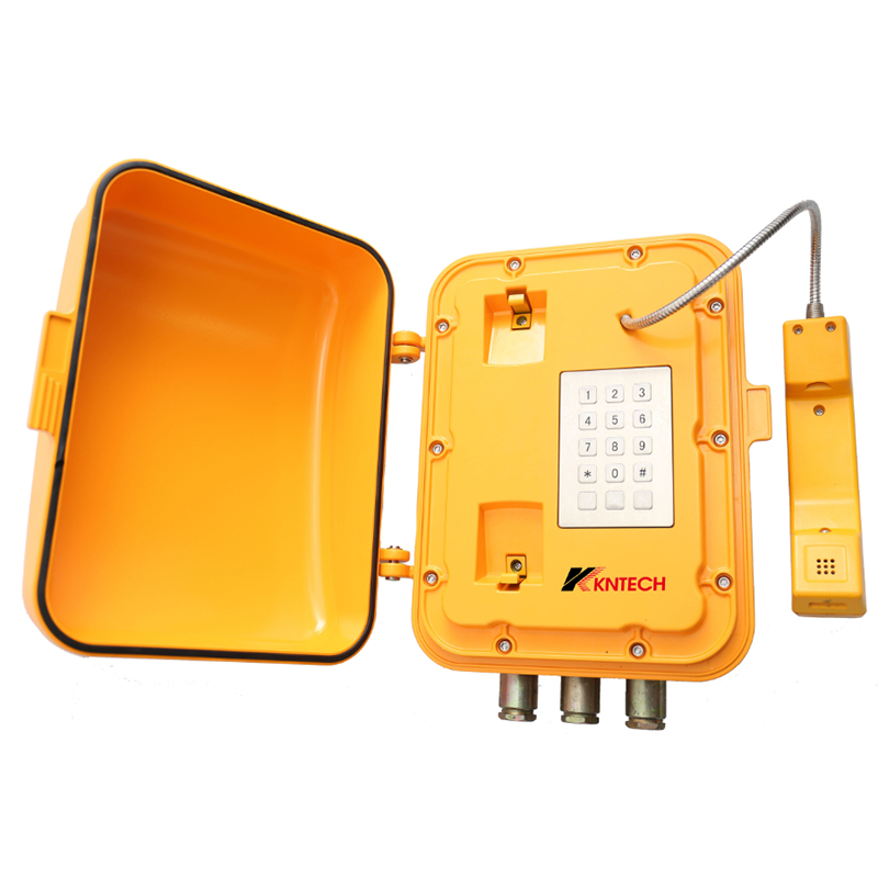 Teléfono analógico a prueba de explosión.